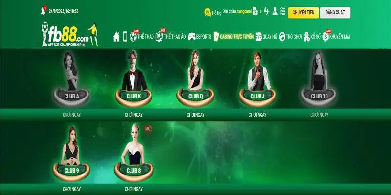 Điểm khác biệt của Casino trực tuyến Fb88 so với thị trường 1 Giới thiệu về Casino trực tuyến FB88
