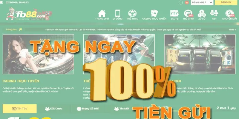 Khuyến mãi Fb88 nạp tiền 100% siêu hấp dẫn 3 Khuyến mãi fb88 100% tiền nạp