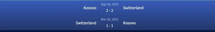Soi kèo Thụy Sĩ vs Kosovo 2h45 ngày 19/11 3 Đối đầu Thụy Sĩ vs Kosovo